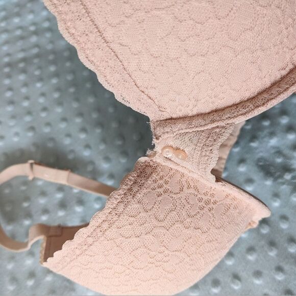 AERIE Lace bralette beige bra size 36D B021 - Picture 9 of 10